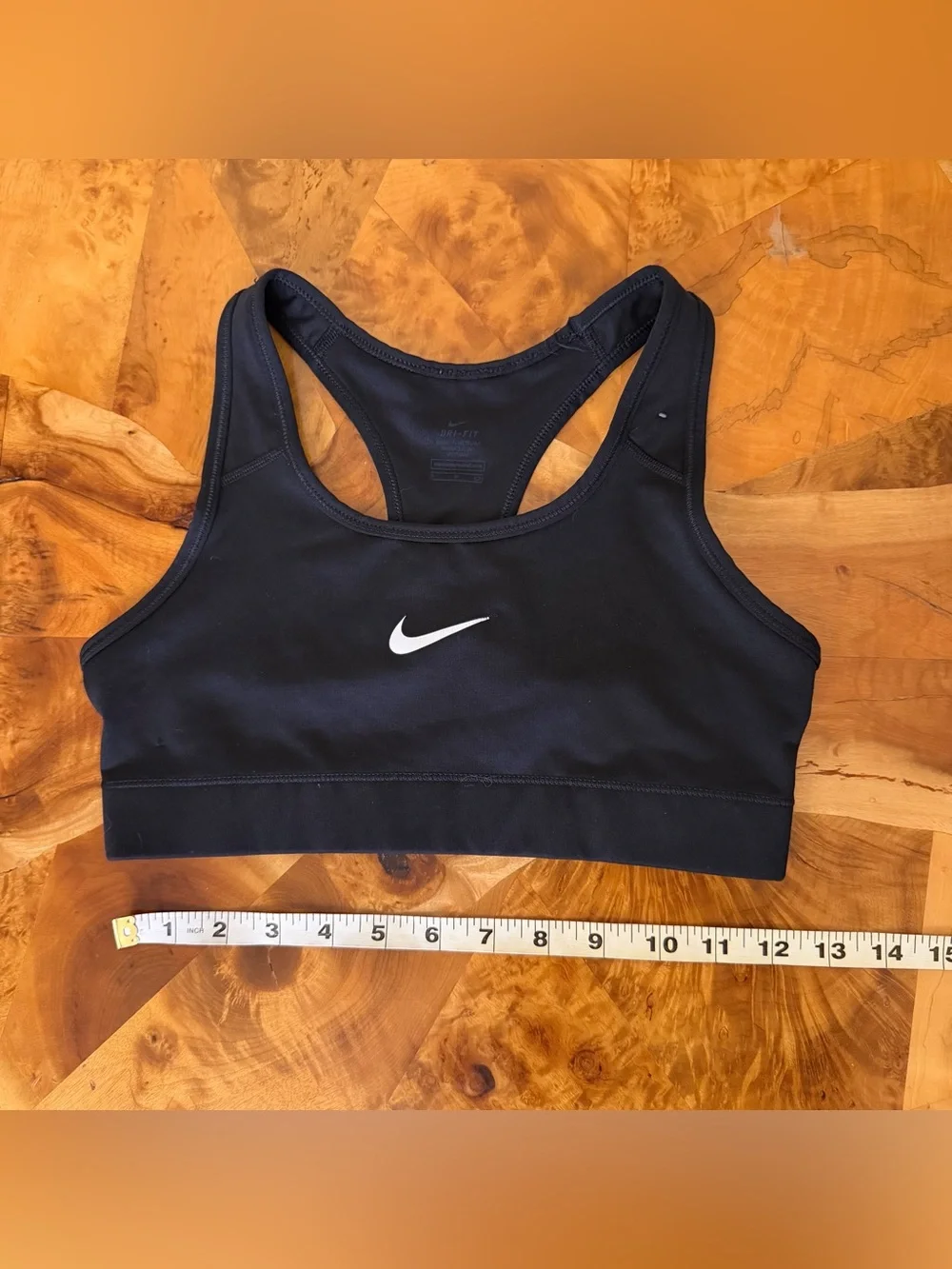 Nike Dri-FIT Small Sports Bra Racerback Black Women's Activewear Workout Top